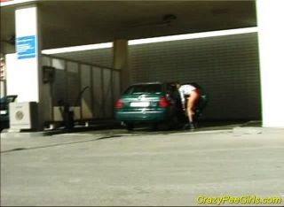 Peeing Before Washing Car
