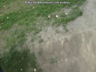 Nasty Chick Sucks In The Park