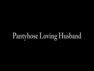 Pantyhose Loving Husband Footjob