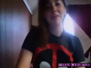 Sexy Redheaded Teen Schoolgirl Teases On Webcam