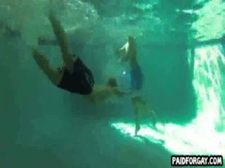 Straight Hunk Sucks Cock Underwater For Some Money