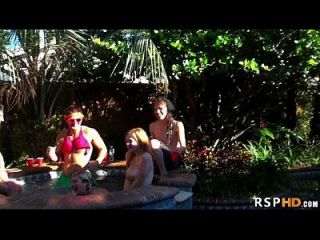 Backyard Orgy Foursome Emily Kae, Luna Star, Alaina Fox 6