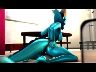 Vaporeon Takes Dildo In Her Pussy