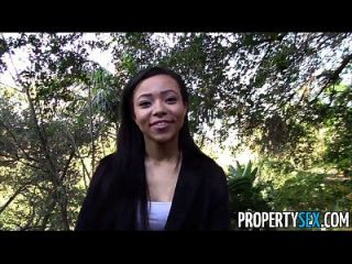 Propertysex - Hot Black Real Estate Agent Tricked Into Fucking