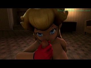 Princess Peach Fucks And Sucks A Nice Big Cock For A Creampie