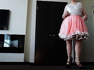 Sissy Ray In Pink Sissy Dress 2