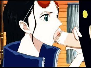 Nico Robin Blowjob, Ride And Cumshot With Sanji (one Piece)