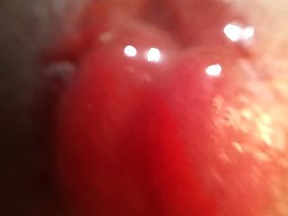 Extreme Close Up Of Cock Cumming
