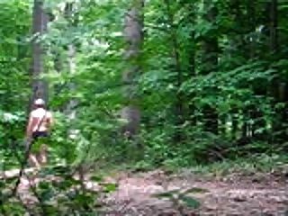 Nude Walk In The Woods