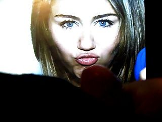 Cum On Mileys Pretty Face
